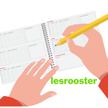 Wat doet een ‘lesrooster’ in mijn schoolagenda?